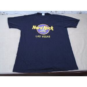 Vintage 90s HARD ROCK CAFE HOTEL LAS VEGAS TEE T SHIRT BLACK Mens Size Large
